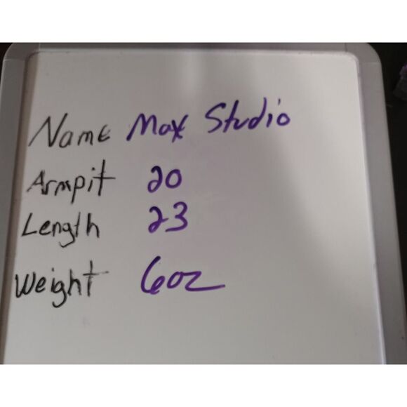 Max Studio Shirt Ladies‎ Large Blue 3/4 Sleeve - Picture 8 of 8